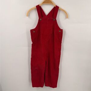 Carter’s Baby And Toddler Boy Overall Size 24 Months Red Corduroy Holiday Photo